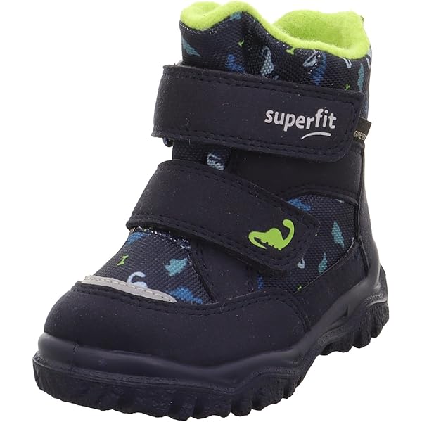 Superfit Husky1 Warm gevoerde Gore-Tex sneeuwlaarzen, blauw/oranje 8030