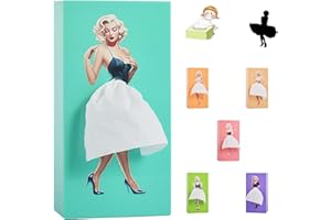 GENERIC Flying Skirt Tissue Box, Tissue Box Cover, Creative Tissue Box Cover, Short Skirt Girl Cartoon Tissue Box, Tissue Cover Case Paper Dispenser for Home Office and Car (blue)