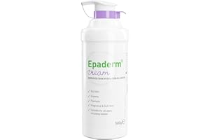 Epaderm Moisturising Cream for Dry Skin, including Eczema and Psoriasis, 500g Pump
