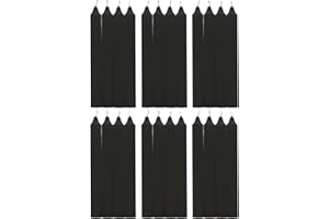 H Hansel Home - Candele per candelabro, cera,Set di 24 pezzi,Altezza 17.5 cm,Ø1.8cm, Candele a bastoncino(colore nero)