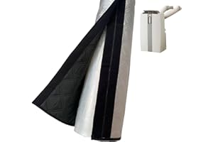 MOSLATE Copertura del tubo flessibile del condizionatore d'aria | Isolamento portatile universale per tubo AC con cinghia adesiva | Tubo termoisolante e di facile installazione Manicotto protettivo