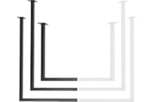 Natural Goods Berlin 1x Kleiderstange RECHTECK, Garderobenhalter U-Form, Wandmontage Bad Flur Küche, inkl. Montagematerial Dübel and Schrauben, pulverbeschichtet, rostfrei (T60cm x B90cm, Weiß)