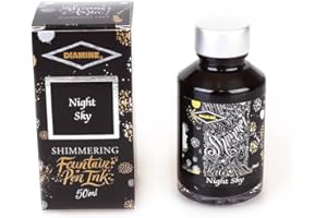 Diamine - Reluciente Tinta para estilográfia, Night Sky 50ml