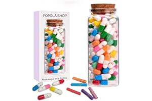POPOLA SHOP Mothers Day Mom Gifts for Mom Wife,100PCS DIY Capsule Message Love Letters in a Bottle,Gifts for Her Him, Anniversary,Valentines,and Long Distance Relationships