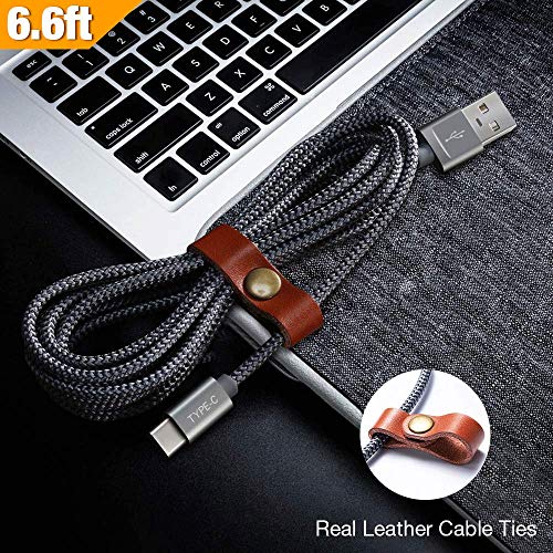 C  ble USB C  Lot de 2  2m Snowkids Cable Type C Data Chargeur Connecteur Ultra R  sistant en Aluminium pour Samsung Galaxy S9 S8 A3 A5 2017   Huawei p9 p10  Mate 9 10  LG G5 G6  Sony Xperia XZ Gris 