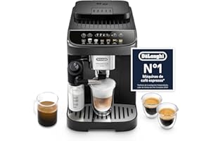 De'Longhi Magnifica Evo Cafetera Superatomática para Café y Cappuccino, ECAM292.81.B, Sistema LatteCrema, 7 Recetas, Negra