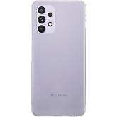 KZY İLETİŞİM Samsung Galaxy A32 ile uyumlu Kapak Kamera Korumalı Tıpalı Şeffaf Silikon Kılıf