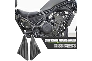 Lorababer Motorcycle for CMX 500 300 Rear Seat Frame Side Infill Panel Trim Cover Guard ABS Plastic Fairing Cowling Kits Protector Compatible with H-onda Rebel CMX500 CMX300 cmx500 cmx300 2017-2023