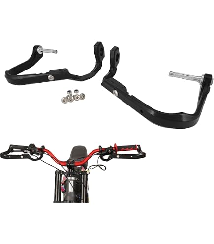 Protège-mains Universel Pour Guidon Moto/quad - Protection Contre Vent, Cailloux, Diamètre 22 Mm