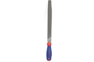 Workpro 25 cm (10 tum) platt fil – hållbar stålfil för att slipa verktyg och förbränning, bekvämt grepp som inte glider, dubb