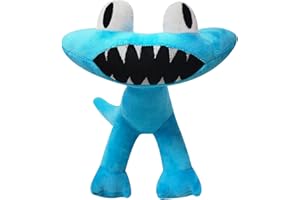 FASTEXX Rainbow Friends, Rainbow Friends Plush Chapter 2 Cyan and Yellow Soft Stuffed Toy, Rainbow Friends Toy, Cute and Funny Gift for Girls, Boys, Kids Friends, Perfect for Playing