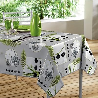 DecorLine Nappe PVC Photoprint Jardin Zen 140 x 240 cm