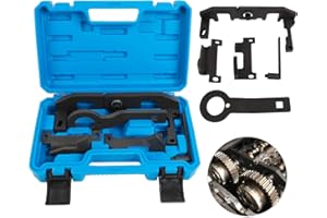 PARAOUTIL Outils de Courroie Distribution, Kit D'outils de Verrouillage du Moteur 5 Pièces Calage Arbres a Cames pour Citroën C3 pour Peugeot 208 2008 308 pour psa 1.0 1.2 VTI