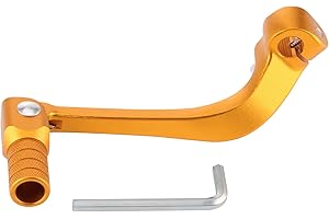 ‎GOOFIT GOOFIT Gold Gear Hebel Schalthebel Aluminiumlegierung Schalthebel Foldable Foot Shifter Ersatz für Most of Motorrad ATV CRF110 110CC 50cc 70cc 110cc 125cc PitBike Quad Dirbike