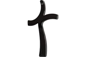 Sospiri Venezia Crocifisso in Vetro di Murano Decorato Croce Religiosa da Parete Oggetti Venezia Idea Regalo Made in Italy (cm 11x16)