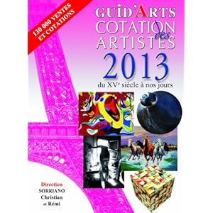 Guid'arts cotation des artistes 2013