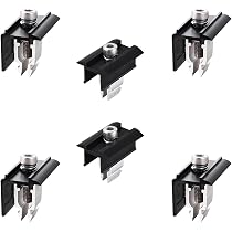 Lot De 6 Supports Borne D'Extrémité Panneau Solaire - Pinces Centrale Et Latérale Pour Toit Et Balcon