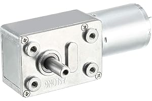 UXCELL sourcingmap Moteur à vis sans fin à turbine Motoréducteur Moteur Réducteur Vitesse DC 12V 6RPM 6mm couple élevé