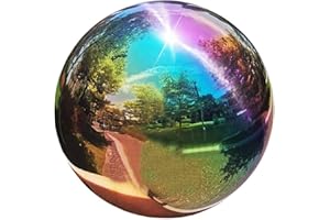 ‎CABILOCK Cabilock Edelstahl Gartenkugel 15cm Bunt Metallkugeln Deko Garten Hohlkugel Metall Dekokugel Spiegelkugel Gartendeko Edelstahlkugeln Teichkugeln für Rasen Garten Metall Ball Deko