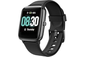 UMIDIGI Reloj Inteligente (Rastreador de la Aptitud) con Monitor de oxígeno en Sangre (SpO2) y monitores de presión Arterial, rastreador de Actividad oxímetro de pulsopara para Unisex-Adulto [Negro]