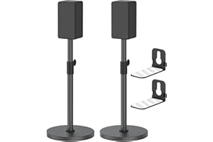 NOTIELA Supporto per altoparlanti da pavimento per Sony HT-A9 SA-RS5 SA-RS3S Supporto per altoparlanti regolabile da 29" a 37,5" per altoparlanti surround Sony