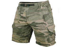 Muscle Alive Uomo Vintage Cargo Shorts Gli Sport Bermuda Campeggio Escursionismo Camuffare Pantaloncini Cotone