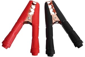 ‎SCHÜRBERG 2 Große Batterieklemmen Polklemmen für Starthilfekabel Überbrückungskabel 300A Plus und Minus Massive Ausführung zur Anbringung am vorhandenen Kabel