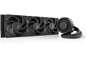ARCTIC Liquid Freezer III Pro 360 - Wasserkühlung PC, AIO CPU Wasserkühler, 3x120 mm, 38 mm Radiator, PWM-Pumpe, VRM-Lüfter, AMD AM5/AM4, Intel LGA1851/1700 Contact Frame - Schwarz
