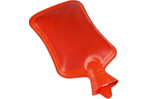 Kopp Verlag Wärmflasche 3 Liter - 100% Gummi robuste Material - Premium-Qualität - Alltagsprodukt - mit Haltelasche - Wohlbefinden