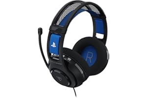 Turtle Beach Atlas 200 Negro Auriculares de Juego con Cable con Licencia Oficial para PlayStation, PS5, PS4, transductores Nanoclear de 50 mm, micrófono con función de Silencio al abatir