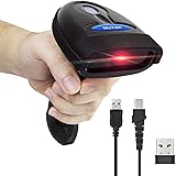NT-1228BL Bluetooth QR 2D Barcode Scanner Handheld USB kabelloser 1D 2D Barcodes Imager für mobile Zahlung PC Bildschirm Scan