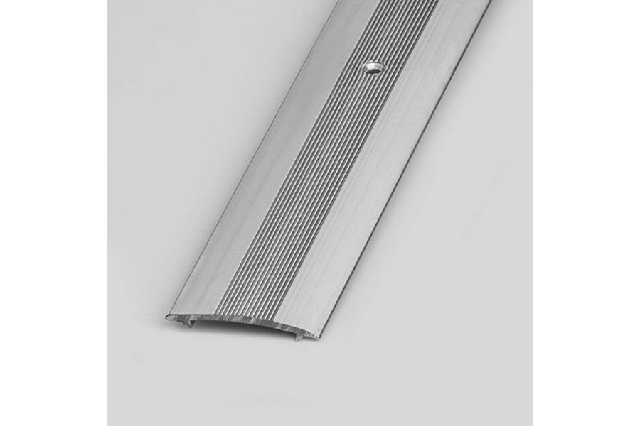 Carpet Flooring Flat Silver Door Bar Threshold Cover Strip 40mm x 0.9m (3 Pack) | Silver Threshold Door Bar Trim Strip | Ideal for Doorways | Easy-Fit Cover Strip