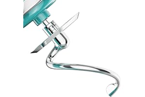 COOLCOOK Crochet pétrisseur en acier inoxydable pour Kitchenaid batteur, convient aux accessoires de mélangeur à tête inclinable de 4,5 à 5 l pour Kitchenaid mélangeur, remplacement pour crochet à pâte