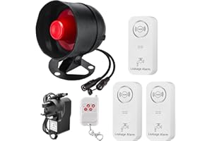 KERUI 2.4G wifi 120DB Horn Host Complete Security System and Water Leakage Detector Kit Water Sensor (Support 2.4G WiFi), App Alert and Water Leak and Drip Alert for Home Kitchen bathroom