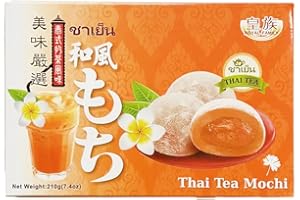Starry Asian Market Royal Family Thai Tea Mochi (35gx6 Pieces), 210g (Pack of 1)