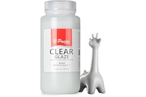 Pasler Clear Glaze Mid Fire for Ceramic Pottery Bisque,PCC10,16fl oz/473ml