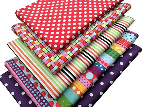 Multi Colours Prints 100% Cotton Fabric 5x * Fat Quarter Bundle * For Craft, Patchwork, Quilting