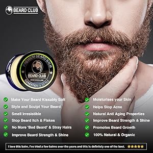 Beard Club - Beard Balm - Beard Wax - Beard Balm for Men - Beard Moisturiser - Beard Butter - Beard Cream - Beard… - Image 4