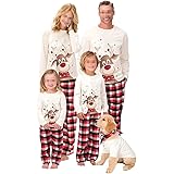 Family Christmas Pyjamas Set Matching Sleepwear Pajamas PJs Set for Adults Womens Kids Xmas Sleepwear Nightwear