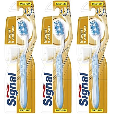 Signal brosse à dents integral 8 actions medium - Lot de 3