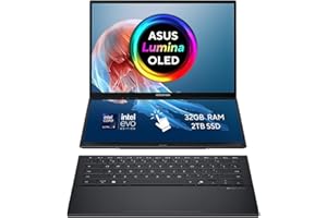 ASUS Zenbook Duo 14 OLED UX8406CA Laptop | 14.0" 120Hz 3K Dual-OLED Touchscreen | Intel Core Ultra 9-285H | 32GB RAM | 2TB SSD | Detachable Keyboard | Windows 11