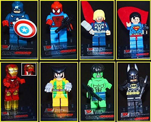 Justice League Avengers Super Hero Mini Figure Building Block Bricks Kids Toy