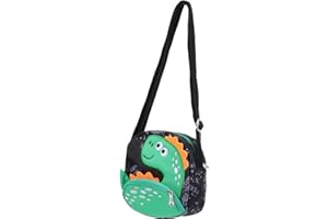VALICLUD Cute Cartoon Shoulder Bag for Kids, Kindergarten Crossbody Bag, Toddler Favours Dinosaur Coin Bag