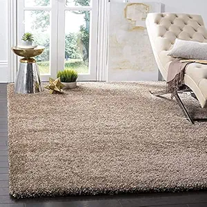 Generic Soft Fluffy Shag Area Rugs for Living Room, Shaggy Floor Carpet for Bedroom, Girls Carpets Kids Home Decor Rugs, Cute Luxury Non-Slip (Beige, 3 X 5 Feet)