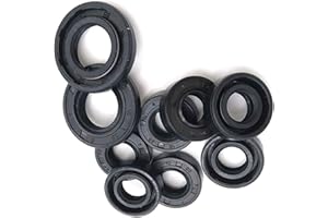 MXBAOHENG Tc Nbr albero paraolio Nitrile coperto doppio labbro paraolio con la giarrettiera Primavera, 24.5X37.93X6 2Pcs