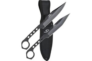 With Armour WITHARMOUR Garfish 2 Wurfmesser mit Nylonscheide asymetrische Klinge