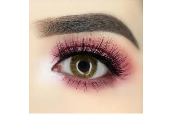 FreshTone Lentilles De Contact De Couleur Light Hazel 1 Ton Kit De Rangement Boitier Pince et applicateur Offert 12 Mois sans correction
