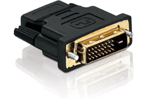 PerfectHD HDMI DVI Adapter - HDMI Buchse (Typ A) auf DVI-D Stecker Dual-Link (24+1 pin) - vergoldet - max. 2560 × 1600p