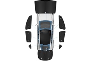 EVOOOR Parasole a 8 pezzi per Tesla Model Y (2020-2024), copertura privacy parabrezza anteriore e posteriore, visiera parasole, accessori Model Y a isolamento termico