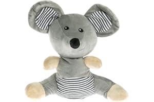 Pelucho - Bouillotte Peluche Souris - Bien-Être, Chaleur et Douceur - Micro-Ondable - Grains de Blé et Fleurs de Lavande - Fabriquée en France
